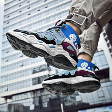 Load image into Gallery viewer, RENEGADE 'War Zone' X9X Sneakers - Off-White/Blue/Grape