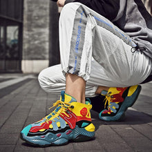 Load image into Gallery viewer, RENEGADE 'War Zone' X9X Sneakers - Yellow/Red/Green