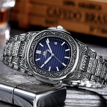 Load image into Gallery viewer, MLB 'Henry' Luxury Engraved Vintage Watch