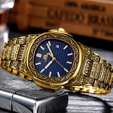 Load image into Gallery viewer, MLB 'Henry' Luxury Engraved Vintage Watch