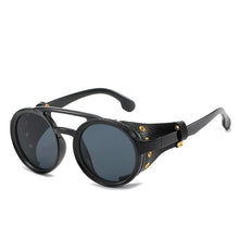 Load image into Gallery viewer, 1915 Retro Sunglasses w/ Leather Side Shields