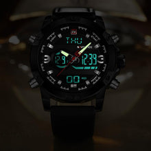 Load image into Gallery viewer, Luxury Analog/Digital Leather Sports Watch