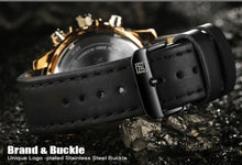 Load image into Gallery viewer, Luxury Analog/Digital Leather Sports Watch
