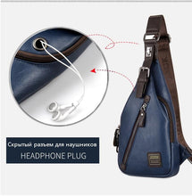 Load image into Gallery viewer, Premium Leather Theft-proof Chest/Crossbody Bag