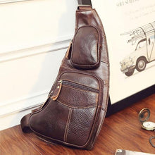 Load image into Gallery viewer, Vintage Genuine Leather Sling Chest Bag