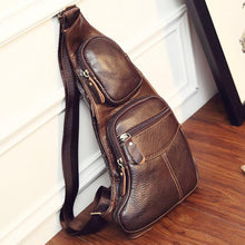 Load image into Gallery viewer, Vintage Genuine Leather Sling Chest Bag