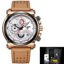 Load image into Gallery viewer, Luxury Leather Sports Chrono Watch