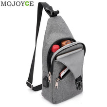 Load image into Gallery viewer, Oxford Crossbody/Sling Bag w/ USB Port