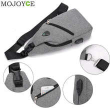 Load image into Gallery viewer, Oxford Crossbody/Sling Bag w/ USB Port