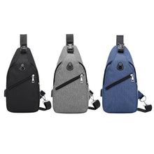 Load image into Gallery viewer, Oxford Crossbody/Sling Bag w/ USB Port