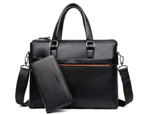 Load image into Gallery viewer, Premium Leather Modern Briefcase & Wallet - 2 Colors