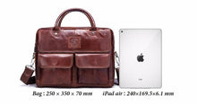 Load image into Gallery viewer, Premium Genuine Leather Briefcase