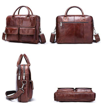 Load image into Gallery viewer, Premium Genuine Leather Briefcase