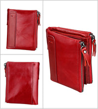 Load image into Gallery viewer, Genuine Leather Zipper Wallet - 5 Colors