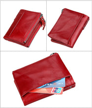 Load image into Gallery viewer, Genuine Leather Zipper Wallet - 5 Colors