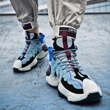 Load image into Gallery viewer, RENEGADE &#39;War Zone&#39; X9X Sneakers - Off-White/Blue/Grape
