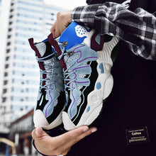 Load image into Gallery viewer, RENEGADE &#39;War Zone&#39; X9X Sneakers - Off-White/Blue/Grape
