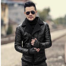 Load image into Gallery viewer, Padrone Luxury Leather Lamb Wool Jacket
