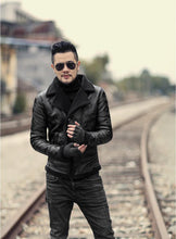 Load image into Gallery viewer, Padrone Luxury Leather Lamb Wool Jacket
