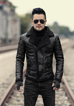 Load image into Gallery viewer, Padrone Luxury Leather Lamb Wool Jacket
