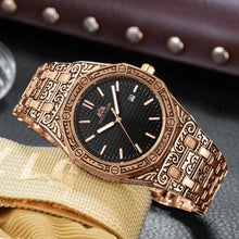 Load image into Gallery viewer, MLB &#39;Warren&#39; Luxury Engraved Vintage Watch
