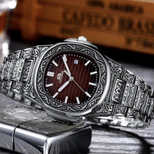 Load image into Gallery viewer, MLB &#39;Henry&#39; Luxury Engraved Vintage Watch
