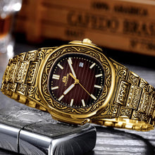 Load image into Gallery viewer, MLB &#39;Henry&#39; Luxury Engraved Vintage Watch
