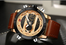 Load image into Gallery viewer, Luxury Analog/Digital Leather Sports Watch
