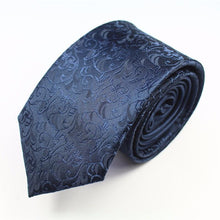 Load image into Gallery viewer, Luxury Silk Floral Skinny Ties - 15 Colors
