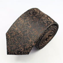Load image into Gallery viewer, Luxury Silk Floral Skinny Ties - 15 Colors
