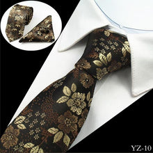 Load image into Gallery viewer, Premium Jacquard Silk Necktie/Pocket Square/Cufflinks Set - 10 Colors
