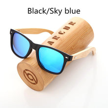 Load image into Gallery viewer, Retro Bamboo Wood Polarized Sunglasses
