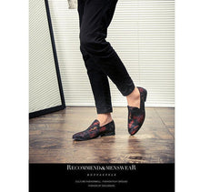 Load image into Gallery viewer, Luxury Hand-Painted Leather Italian Loafers - 2 Colors
