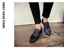 Load image into Gallery viewer, Luxury Hand-Painted Leather Italian Loafers - 2 Colors
