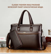 Load image into Gallery viewer, Luxury Leather Business Briefcase &amp; Wallet - 3 Colors
