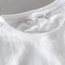 Load image into Gallery viewer, Luxury Linen Embroidered T-Shirt
