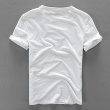 Load image into Gallery viewer, Luxury Linen Embroidered T-Shirt
