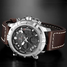 Load image into Gallery viewer, Classic Sports Analog Leather Watch
