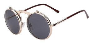 1842 Vintage Flip Up Round Sunglasses