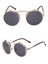 Load image into Gallery viewer, 1842 Vintage Flip Up Round Sunglasses
