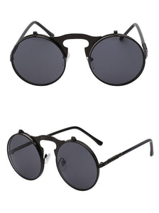 1842 Vintage Flip Up Round Sunglasses