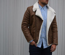 Load image into Gallery viewer, Luxury Fur Lined Suede Leather Jacket
