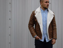Load image into Gallery viewer, Luxury Fur Lined Suede Leather Jacket
