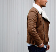 Load image into Gallery viewer, Luxury Fur Lined Suede Leather Jacket
