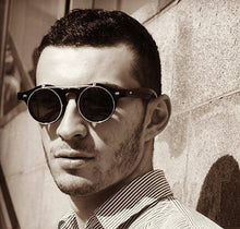 Load image into Gallery viewer, 1912 Vintage Round Flip Up Sunglasses
