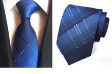 Load image into Gallery viewer, Classic Plaid Silk Neck Tie - 20 Colors
