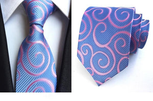 Classic Plaid Silk Neck Tie - 20 Colors