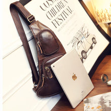 Load image into Gallery viewer, Vintage Genuine Leather Sling Chest Bag
