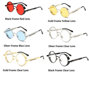 1955 Vintage Round Transparent Sunglasses