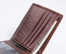 Load image into Gallery viewer, Leather Wallet with Zipper/Coin Pocket
